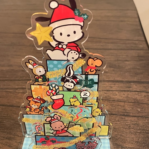 Pochacco Christmas Tree Acrylic Display (15cm) - Picture 2 of 6